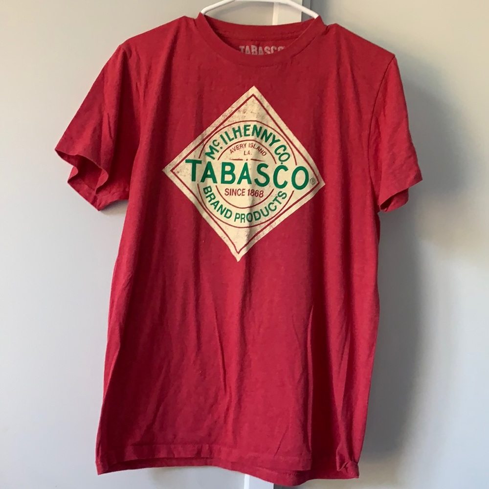 Short sleeve unisex medium TABASCO red shirt